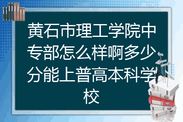 黄石市理工学院中专部怎么样啊多少分能上普高本科学校