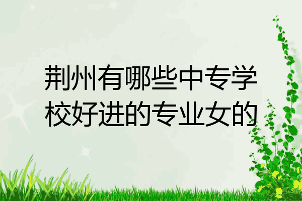 荆州有哪些中专学校好进的专业女的