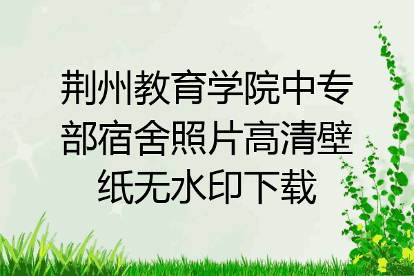 荆州教育学院中专部宿舍照片高清壁纸无水印下载
