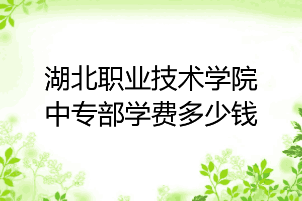 湖北职业技术学院中专部学费多少钱