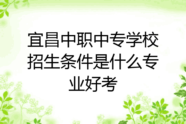 宜昌中职中专学校招生条件是什么专业好考