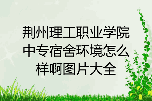 荆州理工职业学院中专宿舍环境怎么样啊图片大全