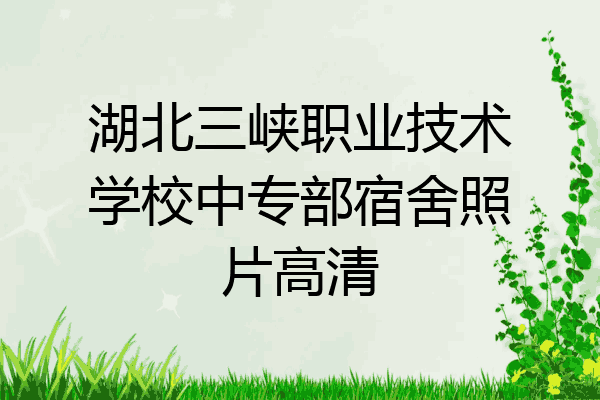 湖北三峡职业技术学校中专部宿舍照片高清