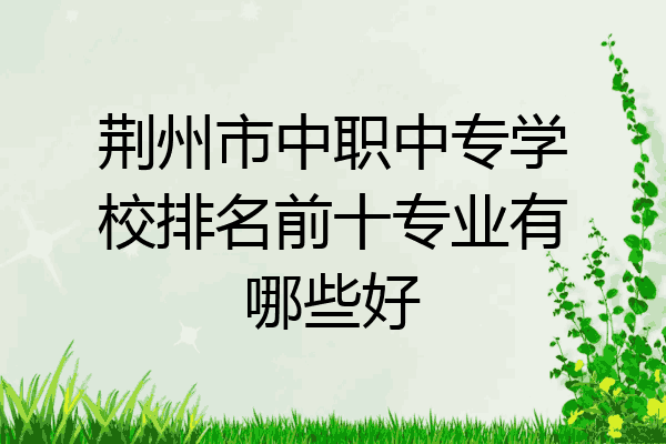 荆州市中职中专学校排名前十专业有哪些好