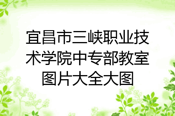 宜昌市三峡职业技术学院中专部教室图片大全大图