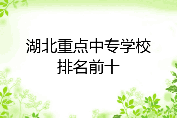 湖北重点中专学校排名前十