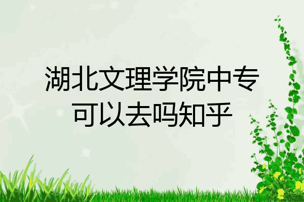 湖北文理学院中专可以去吗知乎