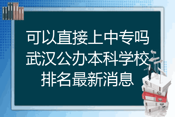 可以直接上中专吗武汉公办本科学校排名最新消息