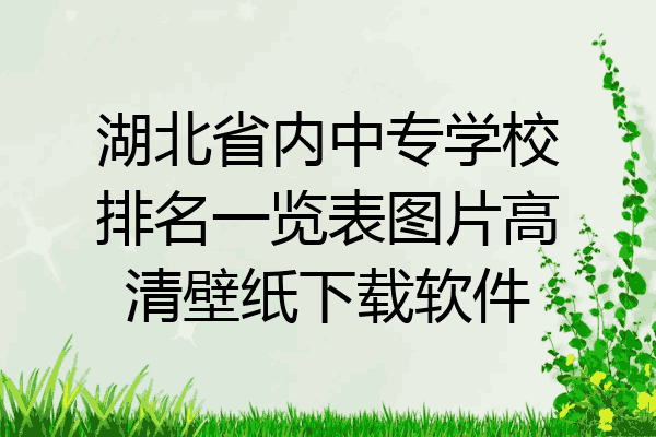 湖北省内中专学校排名一览表图片高清壁纸下载软件