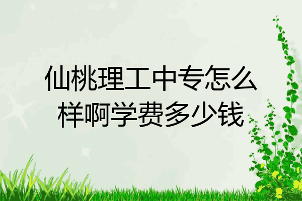 仙桃理工中专怎么样啊学费多少钱