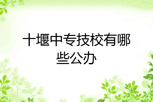 十堰中专技校有哪些公办