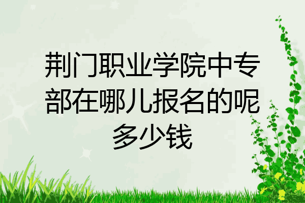荆门职业学院中专部在哪儿报名的呢多少钱