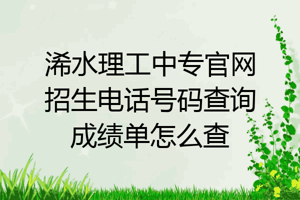 浠水理工中专官网招生电话号码查询成绩单怎么查