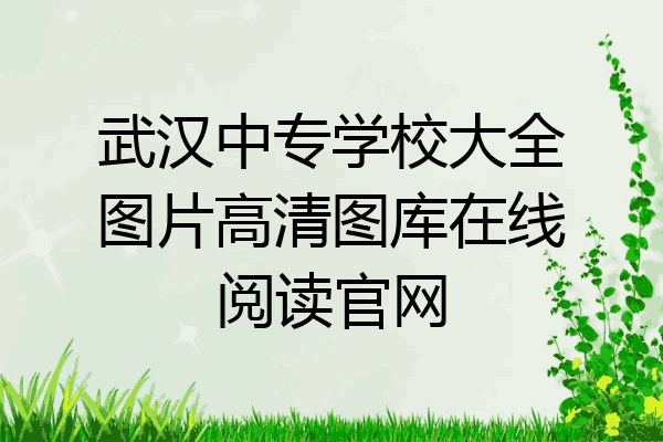 武汉中专学校大全图片高清图库在线阅读官网
