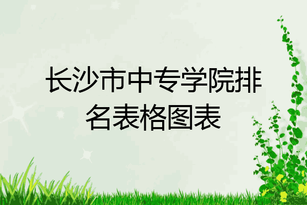 长沙市中专学院排名表格图表