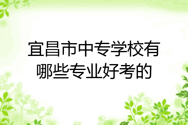 宜昌市中专学校有哪些专业好考的