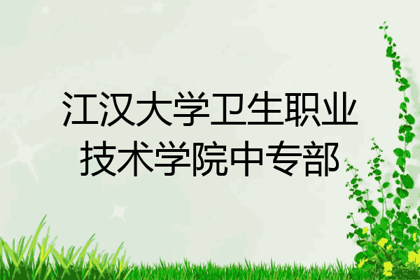 江汉大学卫生职业技术学院中专部