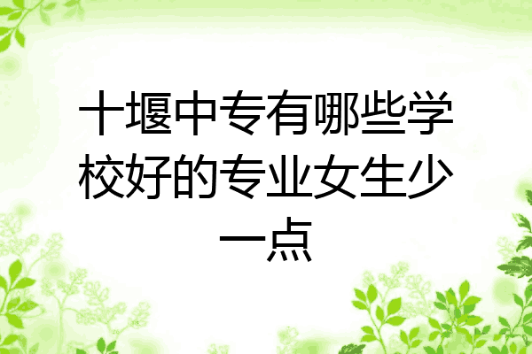 十堰中专有哪些学校好的专业女生少一点