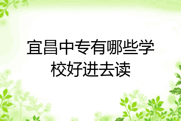 宜昌中专有哪些学校好进去读