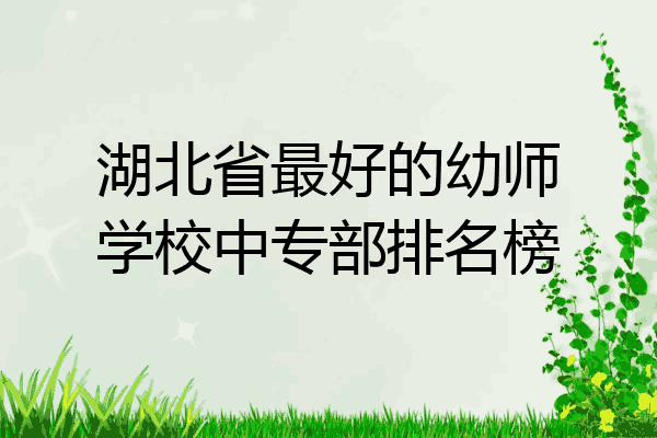 湖北省最好的幼师学校中专部排名榜