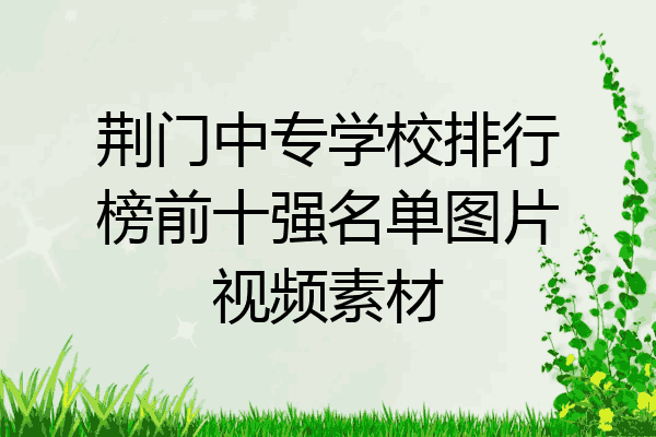 荆门中专学校排行榜前十强名单图片视频素材