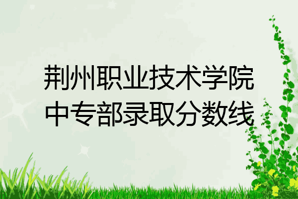 荆州职业技术学院中专部录取分数线