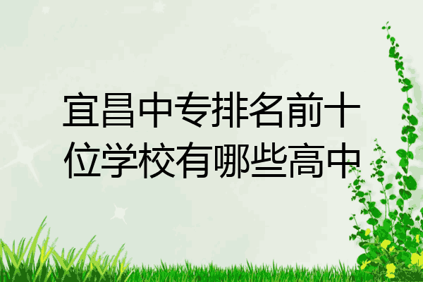 宜昌中专排名前十位学校有哪些高中