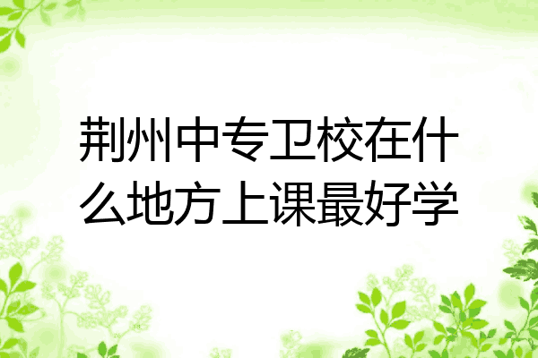 荆州中专卫校在什么地方上课最好学