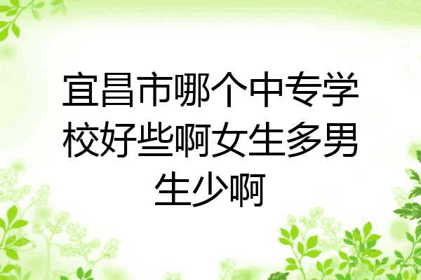 宜昌市哪个中专学校好些啊女生多男生少啊