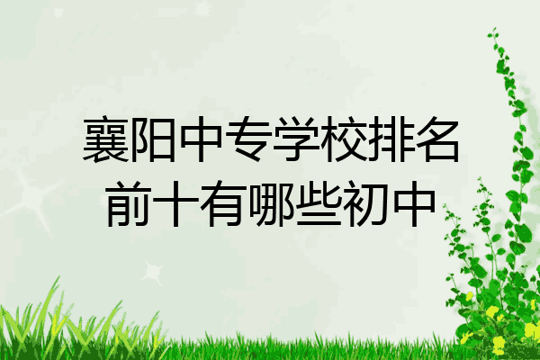 襄阳中专学校排名前十有哪些初中