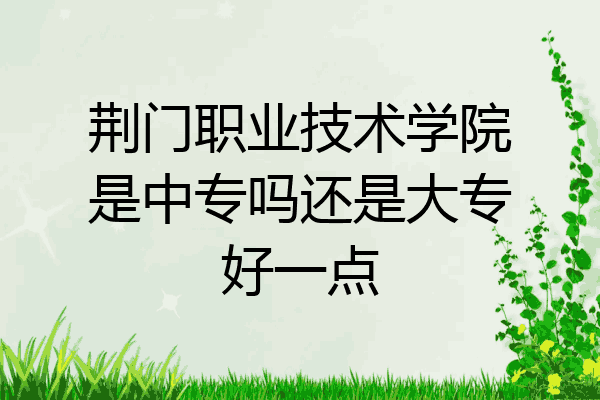 荆门职业技术学院是中专吗还是大专好一点