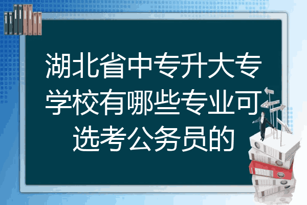 湖北省中专升大专学校有哪些专业可选考公务员的
