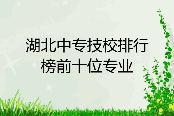 湖北中专技校排行榜前十位专业