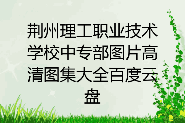 荆州理工职业技术学校中专部图片高清图集大全百度云盘