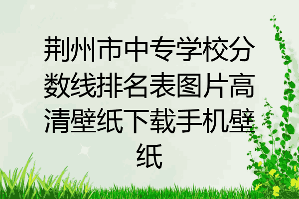 荆州市中专学校分数线排名表图片高清壁纸下载手机壁纸
