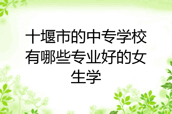 十堰市的中专学校有哪些专业好的女生学