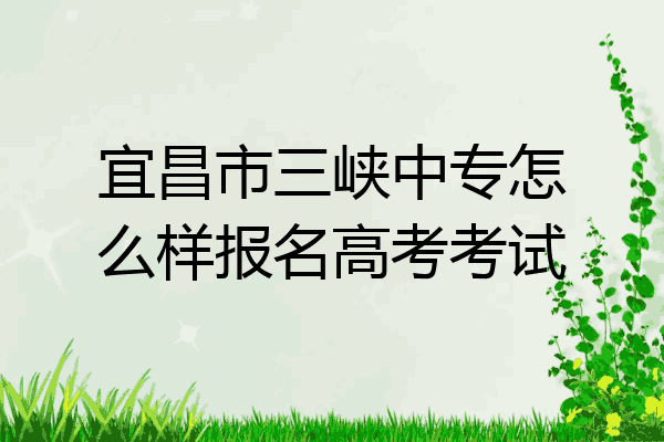 宜昌市三峡中专怎么样报名高考考试