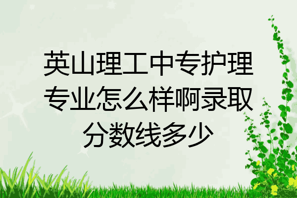英山理工中专护理专业怎么样啊录取分数线多少