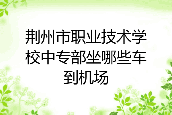 荆州市职业技术学校中专部坐哪些车到机场