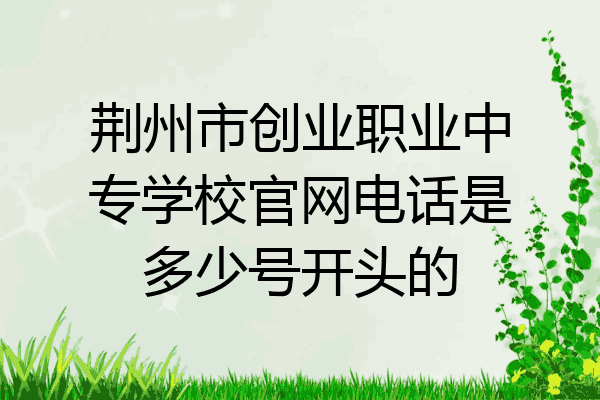 荆州市创业职业中专学校官网电话是多少号开头的