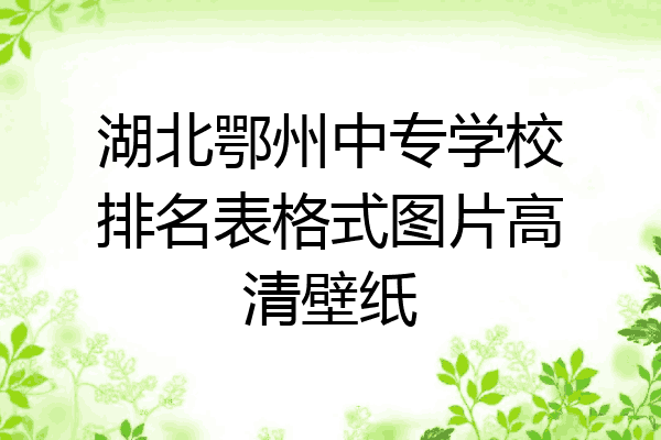 湖北鄂州中专学校排名表格式图片高清壁纸