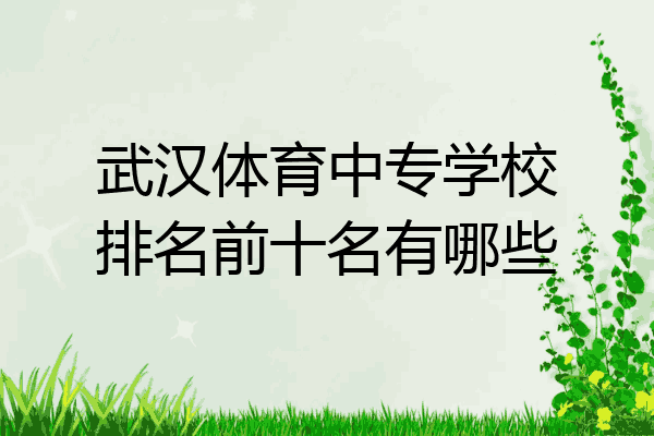 武汉体育中专学校排名前十名有哪些