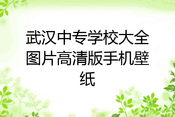 武汉中专学校大全图片高清版手机壁纸