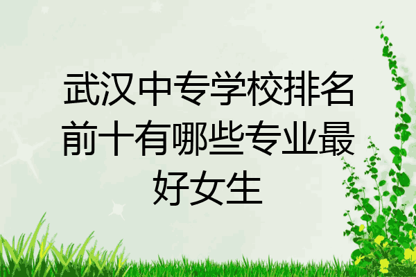 武汉中专学校排名前十有哪些专业最好女生