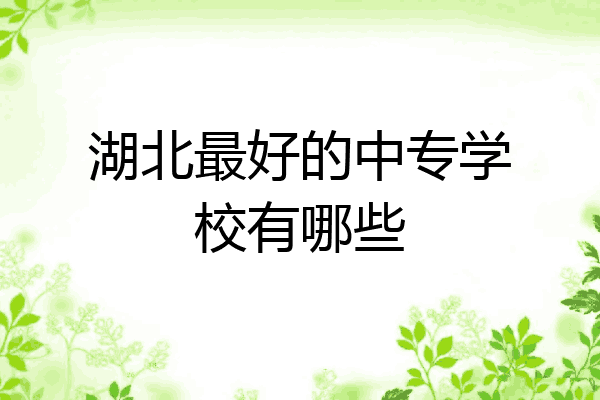 湖北最好的中专学校有哪些