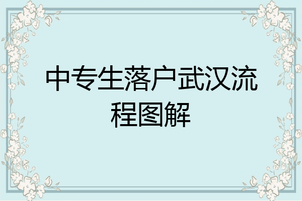 中专生落户武汉流程图解