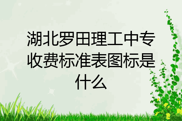 湖北罗田理工中专收费标准表图标是什么