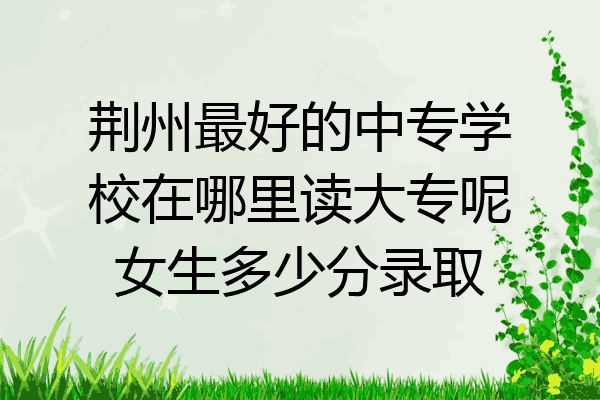 荆州最好的中专学校在哪里读大专呢女生多少分录取