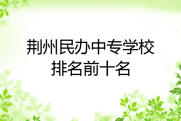 荆州民办中专学校排名前十名