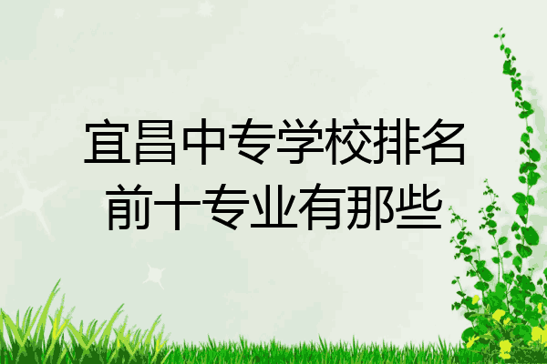 宜昌中专学校排名前十专业有那些